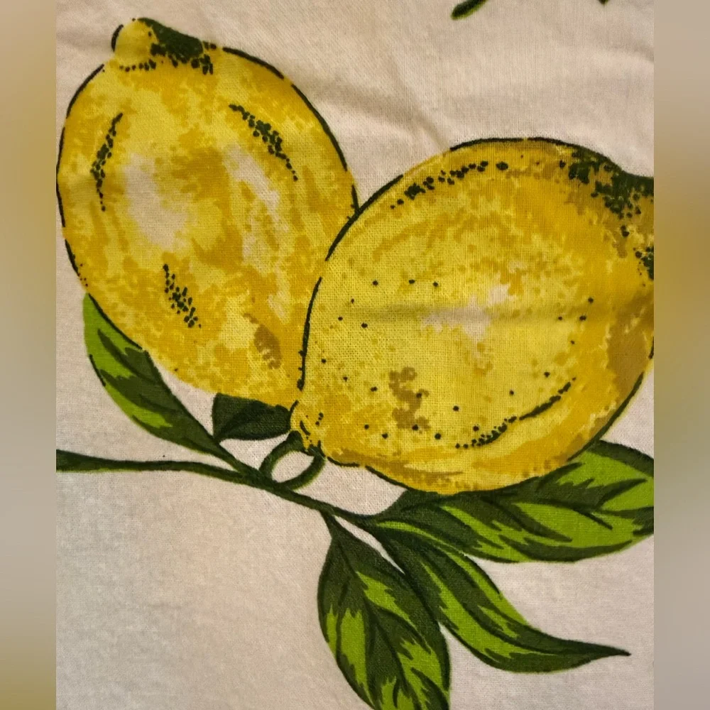 APRIL CORNELL Lemons Cotton Tablecloth 60in x 82in